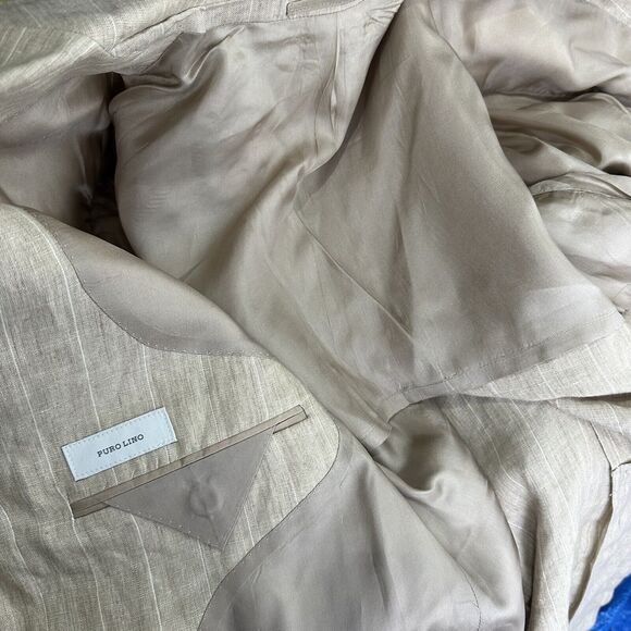 sonny bono 100% linen blazer mens EU size 54 US Size 44 - Picture 6 of 6